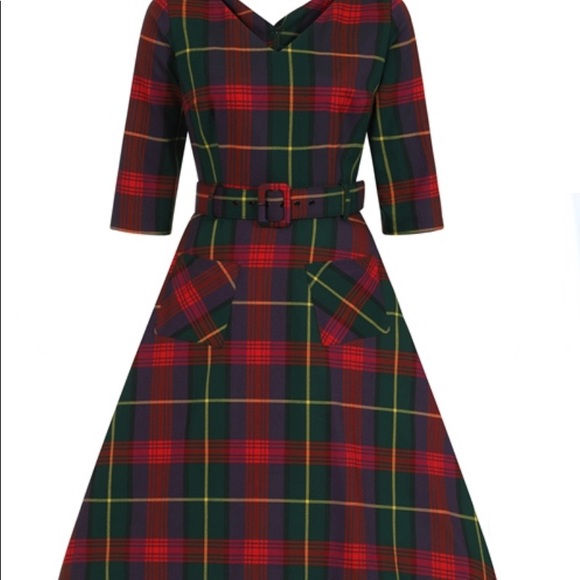 Collectif Dresses & Skirts - Etude Caterina Check Swing Dress